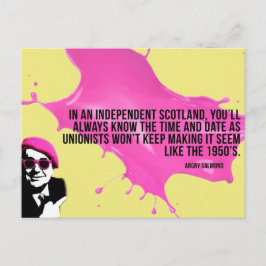 Angry Salmond Quote Postkarte