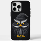 Angry Santa Black Case-Mate iPhone Hülle (Rückseite)