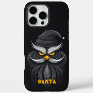 Angry Santa Black iPhone 16 Pro Max Hülle