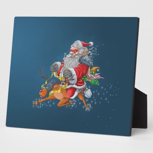 Angry Santa Claus Fotoplatte (Seite)