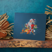 Angry Santa Claus Fotoplatte (Seite)