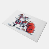 Angry Santa doormat big santa Fußmatte (Schrägansicht)