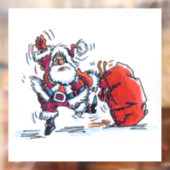 Angry Santa Fensterklemme Fensteraufkleber (Blatt 2)