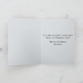 Angry Santa Funny Anime Naughty List Weihnachten Karte (Innenseite)