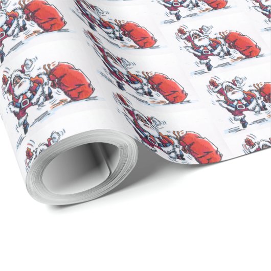 Angry Santa gly Packpapier (Rolleneckpunkt)