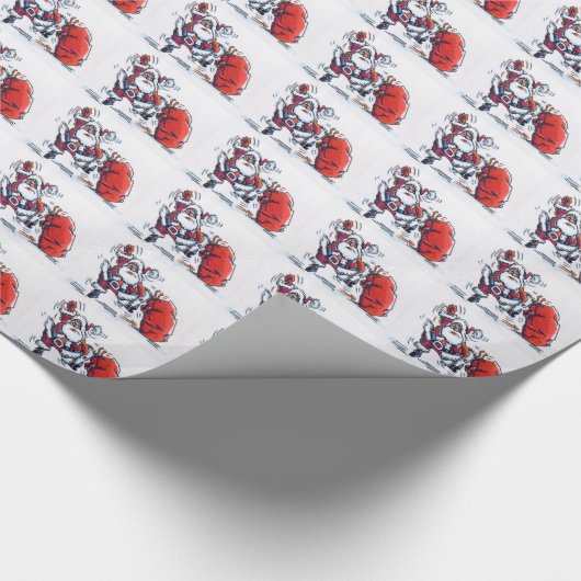 Angry Santa gly Packpapier (Ecke)