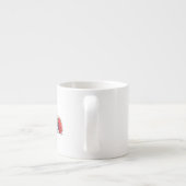 Angry Santa links Hand Espresso Tasse (Rückseite)