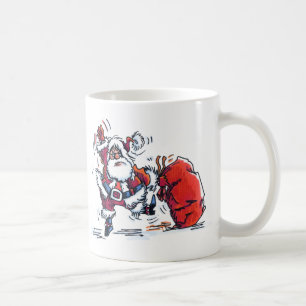 Angry Santa links Tasse