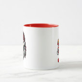 Angry Santa Middle Finger Tasse (Zentrum)
