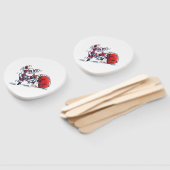 Angry Santa paddle hand fans Fächer (Non-assembled)