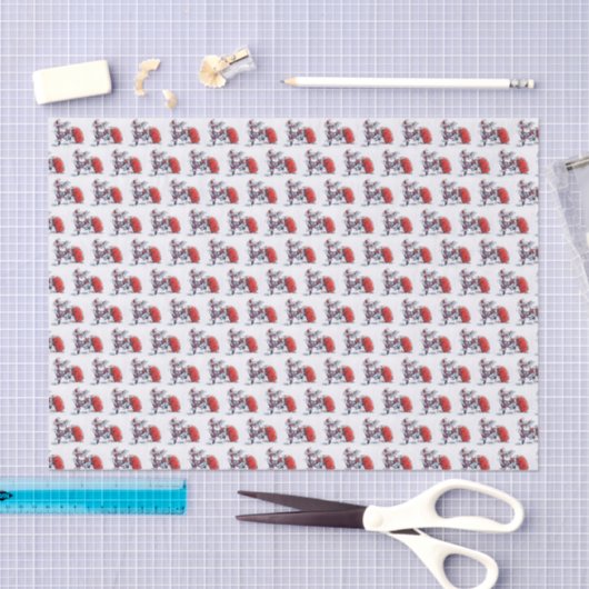 Angry-Santa-Papier gestaffelt Seidenpapier (Handwerk)
