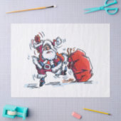 Angry Santa Papiere groß Seidenpapier (Basteln)