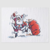 Angry Santa Papiere groß Seidenpapier (Vorderseite)