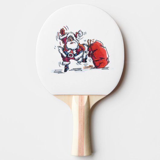 Angry Santa Pong Paddle Tischtennis Schläger (Vorderseite)