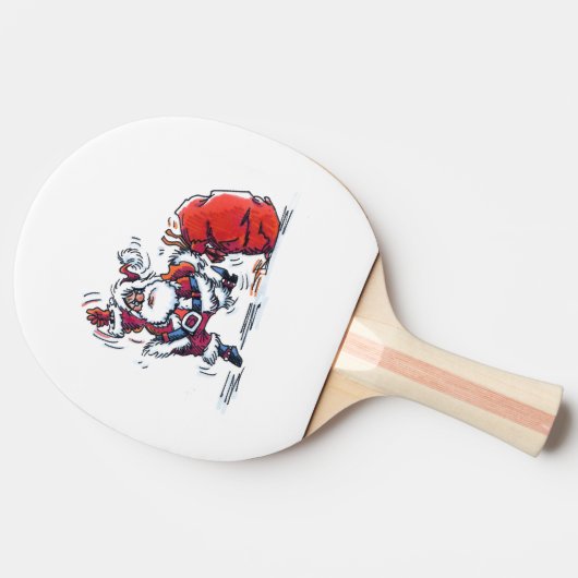 Angry Santa Pong Paddle Tischtennis Schläger (Seitenansicht)