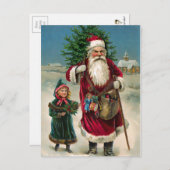 Angry Santa Postcard Postkarte (Vorne/Hinten)