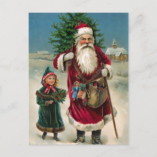 Angry Santa Postcard Postkarte (Vorderseite)