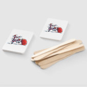 Angry Santa rectangle hand fans Fächer (Non-assembled)