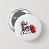 Angry Santa Schaltfläche Button (Vorne & Hinten)