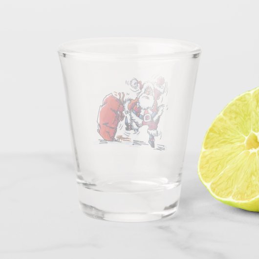 Angry Santa Shot Glas (Rückseite)