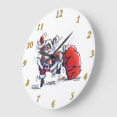 Angry Santa Wall Uhr (Winkel)