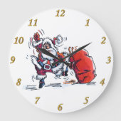 Angry Santa Wall Uhr (Vorderseite)