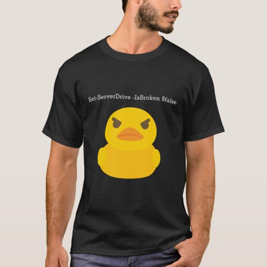 Angry Server Duck T-Shirt (Vorderseite)
