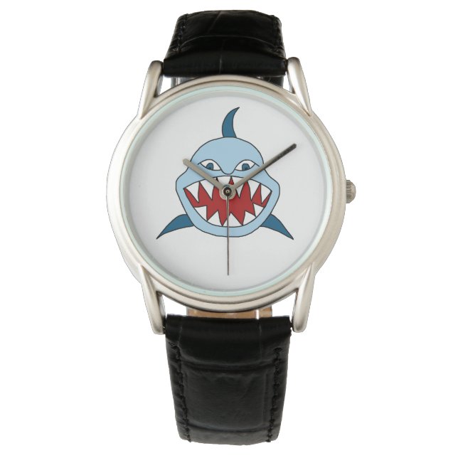 Angry Shark Armbanduhr (Vorderseite)