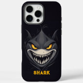 Angry Shark Black Case-Mate iPhone Hülle (Rückseite)