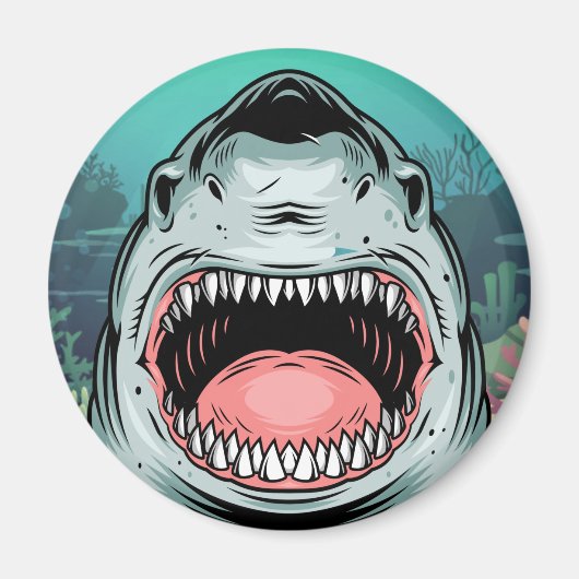 Angry Shark Magnet (Vorne)