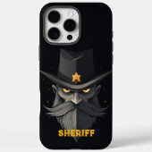 Angry Sheriff Black Case-Mate iPhone Hülle (Rückseite)
