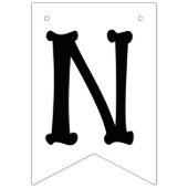 Angry Skeleton Bone Bash Halloween Wimpelkette (Dritte Fahne)