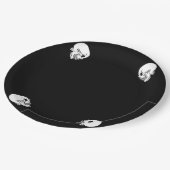 Angry Skeleton Halloween-Party Paper Plate Pappteller (Schrägansicht)