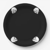 Angry Skeleton Halloween-Party Paper Plate Pappteller (Vorderseite)