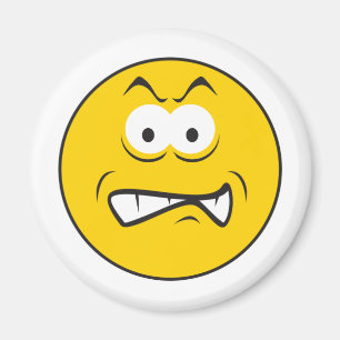 Angry Snarling Face Magnet