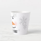 Angry Snowman "Coffee First" Milchtasse (Vorderseite)