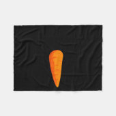 Angry Snowman Face Eyelashes Christmas Snowman Cos Fleecedecke (Vorderseite (Horizontal))