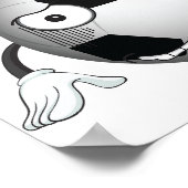 Angry Soccer Ball Poster (Ecke)