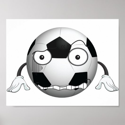 Angry Soccer Ball Poster (Vorne)