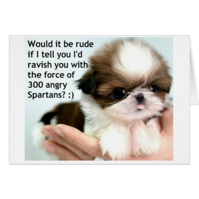Angry Spartan Puppy (Vorderseite (Horizontal))