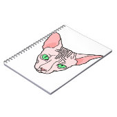 Angry Sphynx Sphinx Cat Pet Notizblock (Linke Seite)