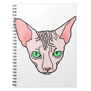 Angry Sphynx Sphinx Cat Pet Notizblock