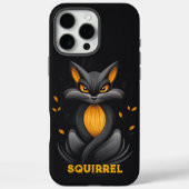 Angry Squirrel Black Case-Mate iPhone Hülle (Rückseite)