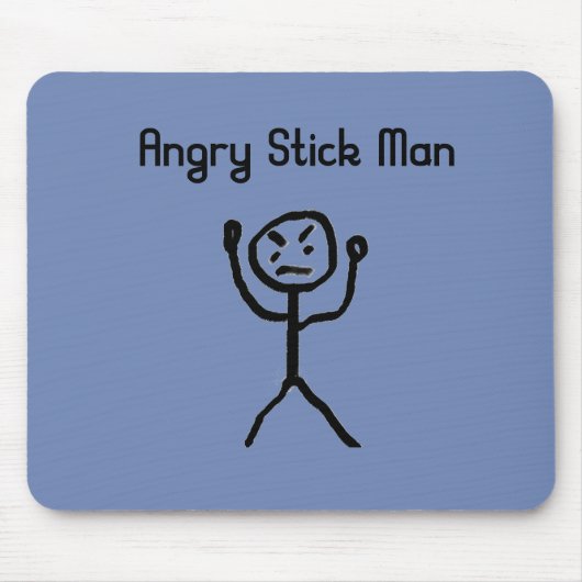 Angry Stick Man Mousepad (Vorne)