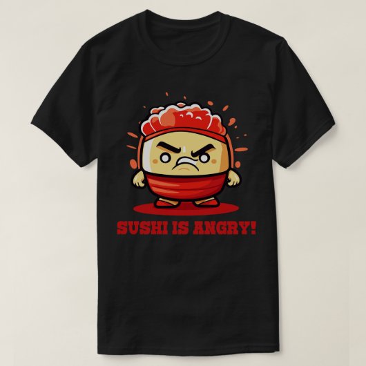 Angry Sushi T-Shirt (Design vorne)