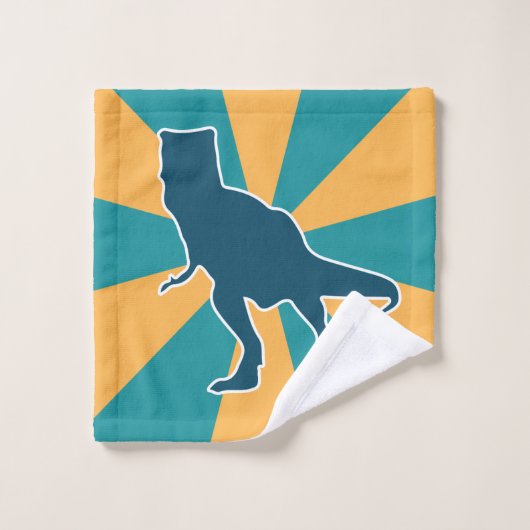 Angry T-rex Dinosaurier Cartoon Waschlappen (Waschlappen)