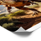 Angry T. Rex Poster (Ecke)
