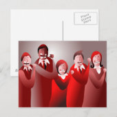 Angry Team Postkarte (Vorne/Hinten)