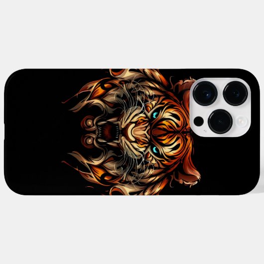 Angry Tiger Case-Mate iPhone Hülle (Rückseite (Horizontal))