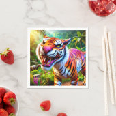 Angry Tiger Serviette (Beispiel)